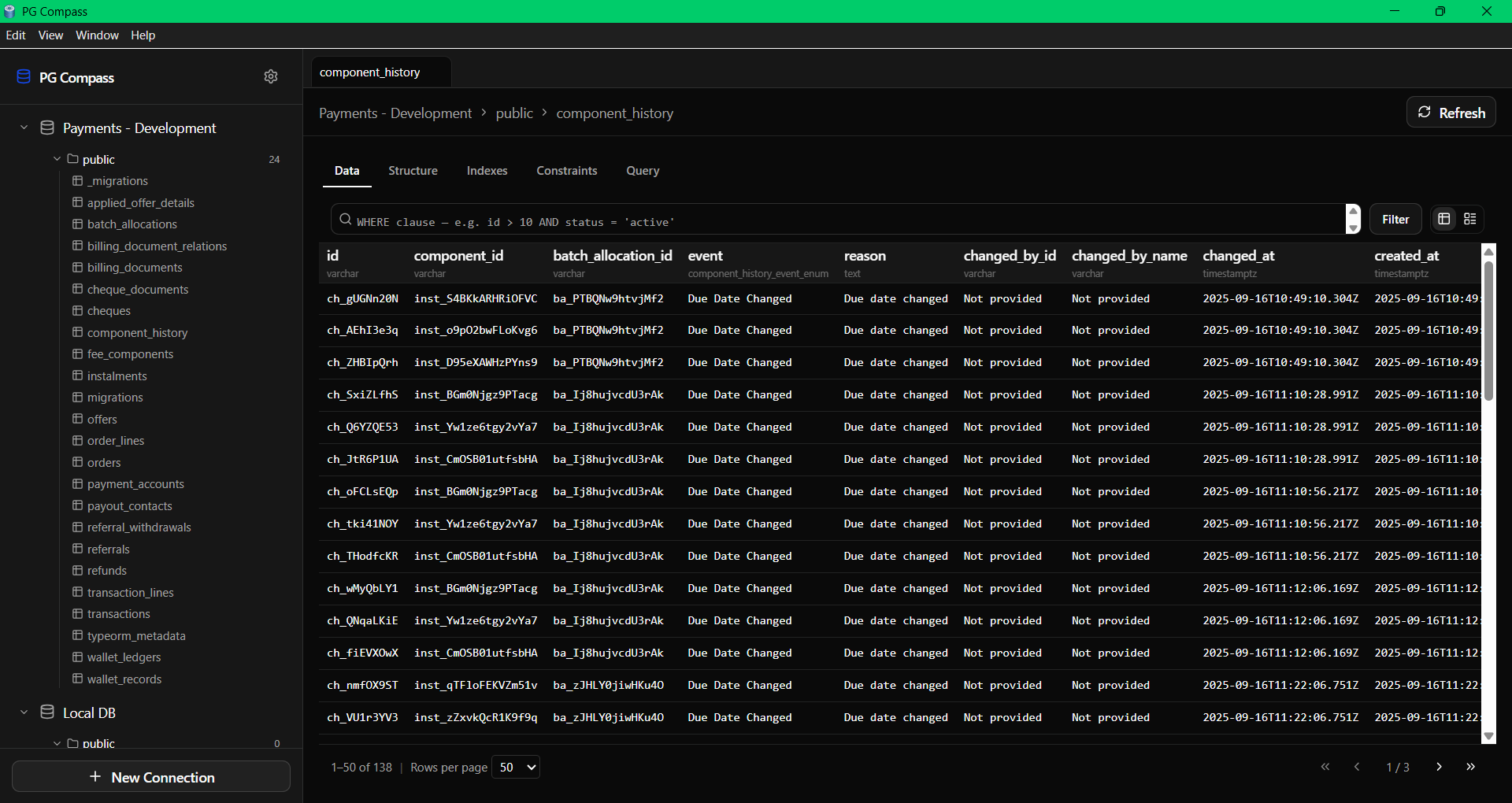 PG Compass dark mode
